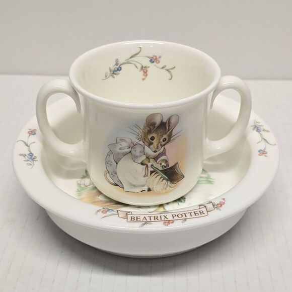 World Of Beatrix Potter Mr Jeremy Fisher Hunka Munca England Royal Albert Set - Picture 1 of 8